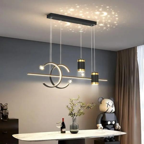 Modern Nordic Long Strip Pendant Light – Dining Chandelier Ghana