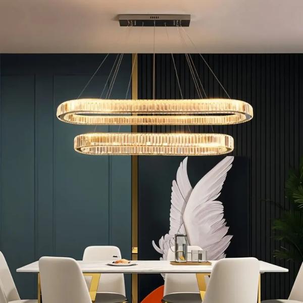 Modern Simplicity LED Iron Glass Chandelier K4109 – Ghana