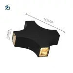 LED Cross Star Wall Light – Outdoor Waterproof Decorative Security Light for Homes & Buildings in Ghana