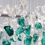 Luxury Color Crystal Stone Drop Chandelier – Hotel & Villa Lighting Ghana