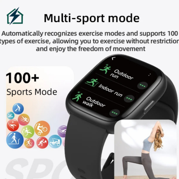 PIDW26 Smart Watch Phone 2025 – Alexa Fitness & Health Smartwatch Ghana