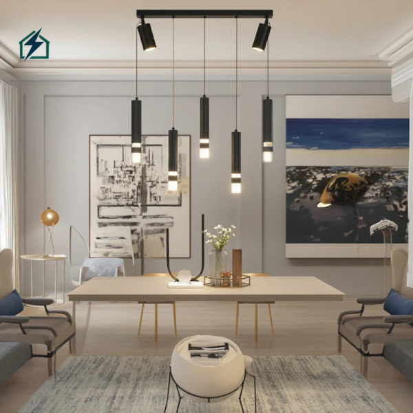 Modern Luxury Interior Chandelier – Model No. 1, Stainless Steel + Crystal Ghana