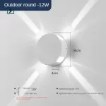LED Cross Star Wall Light – Outdoor Waterproof Decorative Security Light for Homes & Buildings in Ghana