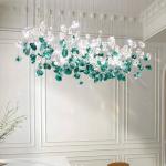 Luxury Color Crystal Stone Drop Chandelier – Hotel & Villa Lighting Ghana