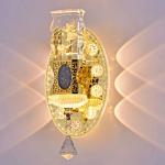 Modern LED Acrylic Wall Light (B5171-1W) – Gold Decorative Wall Lamp Ghana