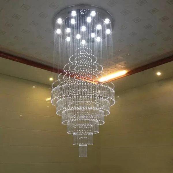 Nordic Long Crystal Chandelier 6079 – Luxury Staircase Ceiling Light