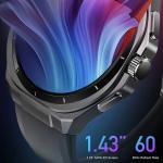 GTC3 Zinc Frame Smartwatch – 1.43” AMOLED, BT Calling, Fitness & Business Watch Ghana