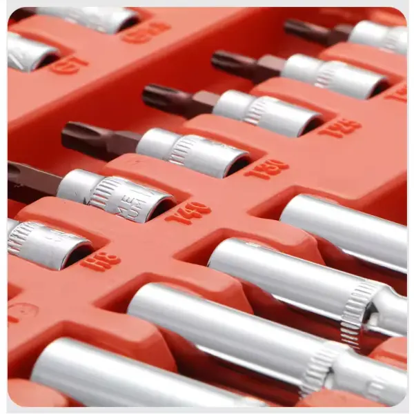 53-Piece 1/4-Inch Drive Ratchet Wrench & Socket Set