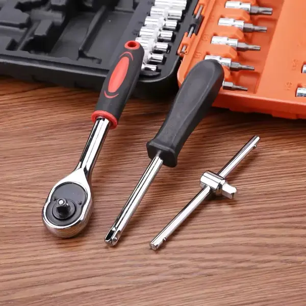 53-Piece 1/4-Inch Drive Ratchet Wrench & Socket Set