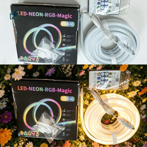 5M RGB-IC Neon LED Strip Light – Flexible Smart Decorative Light for Indoor & Outdoor Use