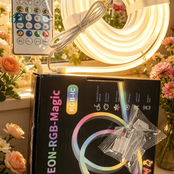 5M RGB-IC Neon LED Strip Light – Flexible Smart Decorative Light for Indoor & Outdoor Use