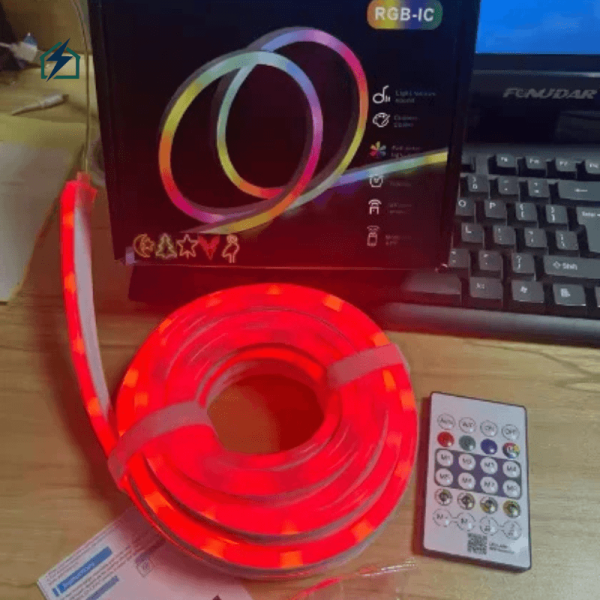 5M RGB-IC Neon LED Strip Light – Flexible Smart Decorative Light for Indoor & Outdoor Use