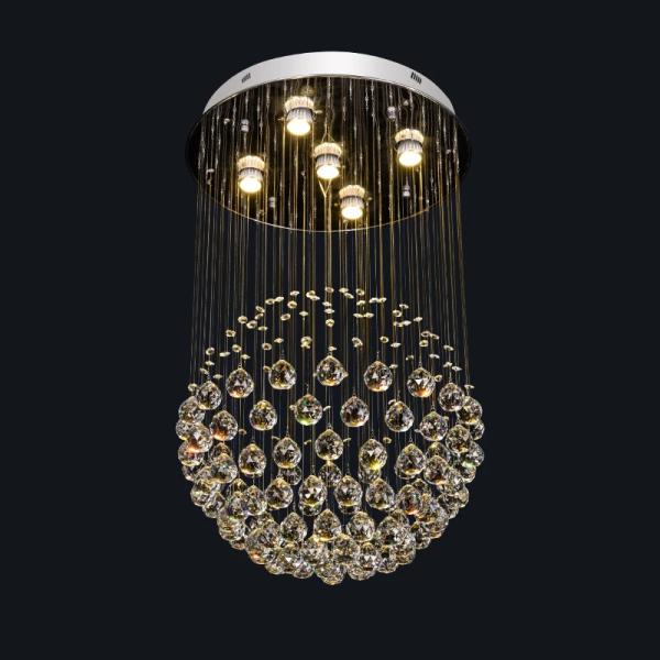 Modern Spiral Crystal Rain Drop Chandelier 6002 – Luxury Ceiling Light