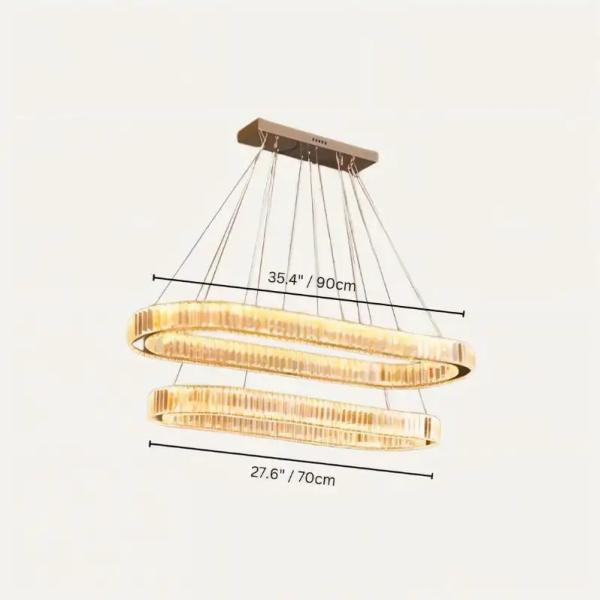 Modern Simplicity LED Iron Glass Chandelier K4109 – Ghana