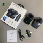 F15-2 Wireless Dual Lavalier Microphone – Clear Audio for TikTok, YouTube, Vlogging Ghana