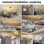 Luxury Copper Flower Branch Pendant Lamp – Villa & Hotel Lighting Ghana