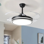 Kasotile 42-Inch Smart Retractable Ceiling Fan with LED Light