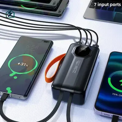60,000mAh Power Bank Ghana – Fast Charging PD Portable Charger (BY-570S) Multiple Charging Ports