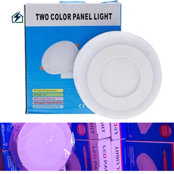 6W Double Color Panel Light