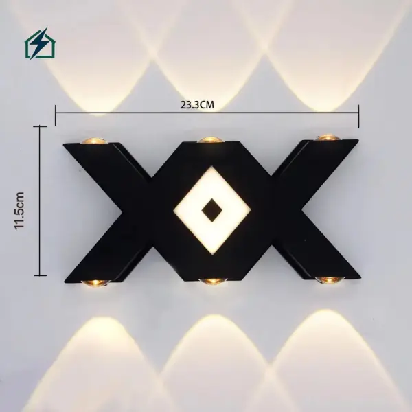 7W LED Letter X Wall Light – IP65 Waterproof Outdoor Decorative Wall Lamp for Homes & Gardens in Ghana
