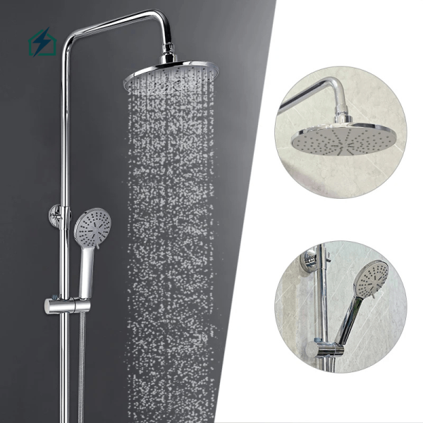 Adjustable Rainfall Shower Set