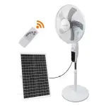 Bray Solar Rechargeable Standing Fan with LED Light & Remote Control Ghana
