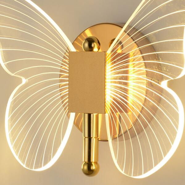 Gold Butterfly LED Wall Light – Modern Decorative Wall Lamp Ghana