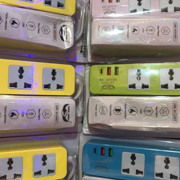 2 USB + 1 Type-C Socket MINI Power Extension socket Ghana