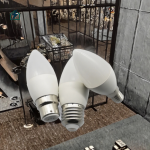 5W LED Candle Bulb E27 Warm White Energy Saving Light