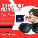 3D Memory Foam Sleep Eye Mask Ghana – Light Blocking Soft Eye Cover
