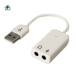 HT-03S External USB 7.1 Channel Sound Card – Audio Adapter for Windows PC & Laptop