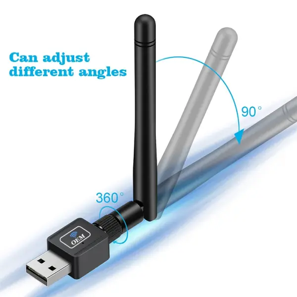 Dual Band USB WiFi Antenna 2.4GHz & 5GHz – Long Range High Gain Wireless Adapter for PC & Desktop Ghana