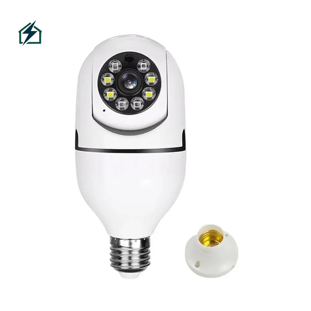 E27 WiFi Bulb Security Camera 360° – Smart Wireless CCTV Light Camera for Ghana Homes 360° Full Coverage