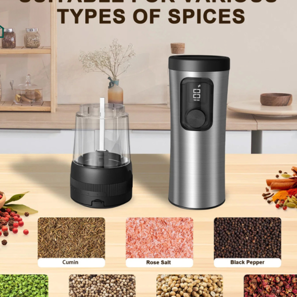 Electric Stainless Steel Grinder Set Ghana – Smooth Spice Grinder