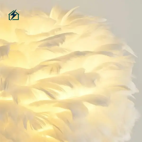 Feather Desk Lamp TD23/TD24 – Decorative USB Bedside Lamp for Bedrooms in Ghana