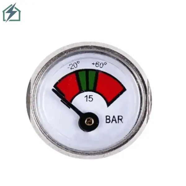 Fire Extinguisher Pressure Gauge 23mm – 0–28 Bar Gauge for ABC Dry Powder Fire Extinguishers Ghana