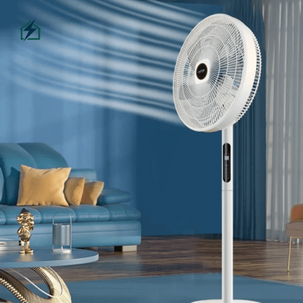 Focus 5-Blade Standing Fan with Remote Control – 3 Speed