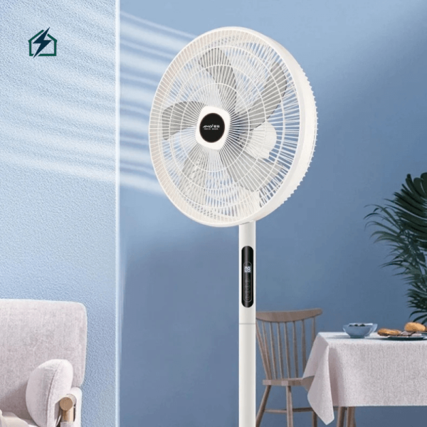 Focus 5-Blade Standing Fan with Remote Control – 3 Speed