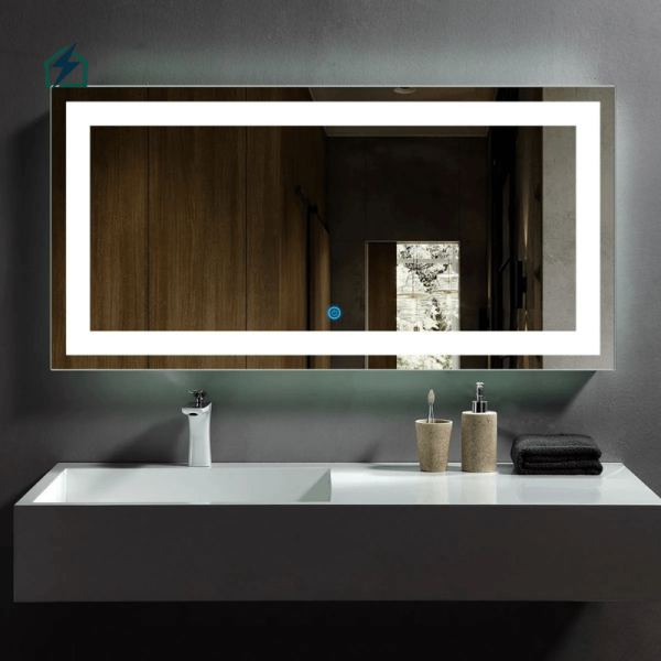 Frameless Bathroom Mirror