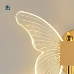Gold Butterfly LED Wall Light – Modern Decorative Wall Lamp for Bedrooms & Living Rooms in Ghana