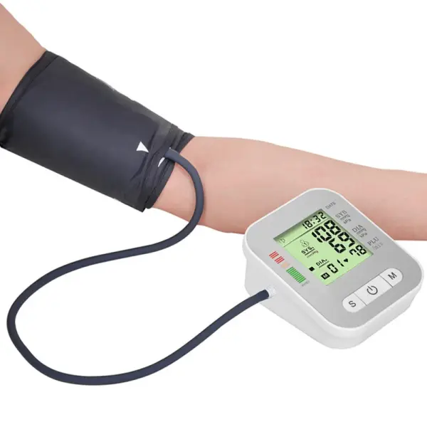 Digital Blood Pressure Monitor – Automatic Upper Arm BP Machine with LCD Display & Memory