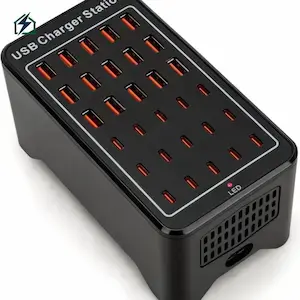 ilepo W-407 150W USB-C Charging Station – 30-Port Fast Charger Ghana 30 Charging Ports