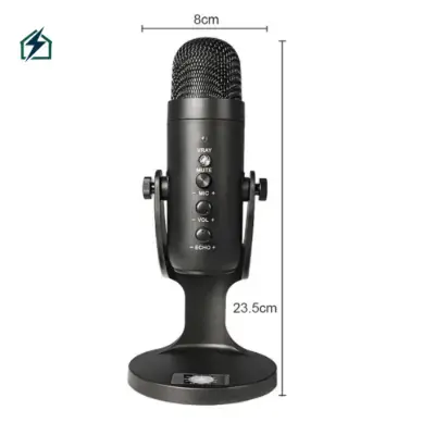 JD-900 USB Condenser Microphone Ghana – Plug & Play Studio Mic for Podcast, Gaming & Recording Included Pop Filter