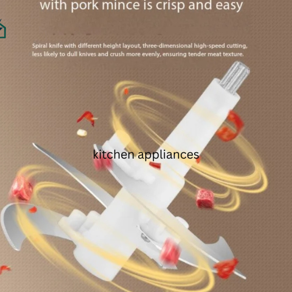 Electric Food Processor & Meat Grinder 2.0L