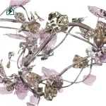 Luxury Flower Shape Crystal Chandelier Ghana | Modern LED Crystal Ceiling Light by Zeal Lighting