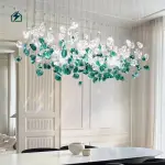 Luxury Color Crystal Stone Drop Chandelier for Hotels, Villas & Luxury Homes in Ghana