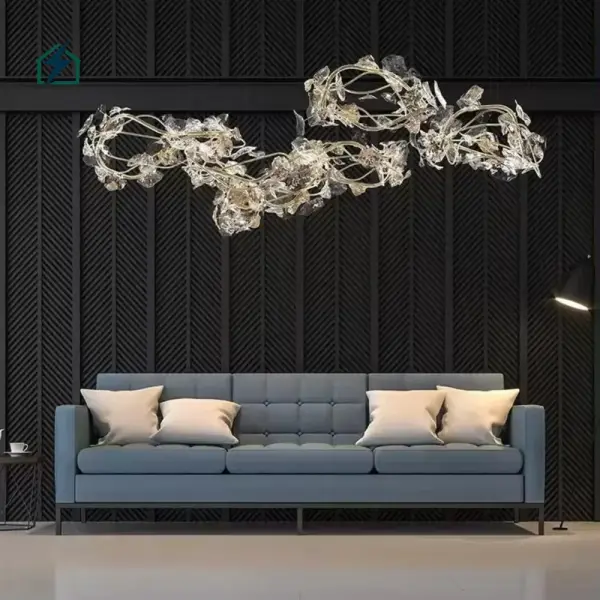 Luxury Flower Shape Crystal Chandelier Ghana | Modern LED Crystal Ceiling Light by Zeal Lighting