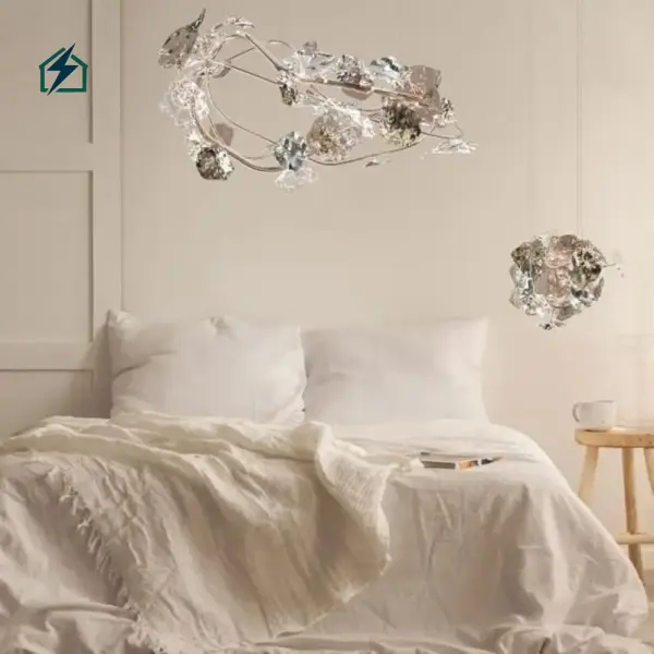 Luxury Flower Shape Crystal Chandelier Ghana | Modern LED Crystal Ceiling Light by Zeal Lighting