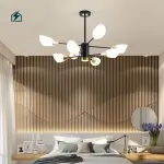 Luxury Modern Glass & Iron Chandelier Pendant Light – Elegant LED Ceiling Light for Ghana