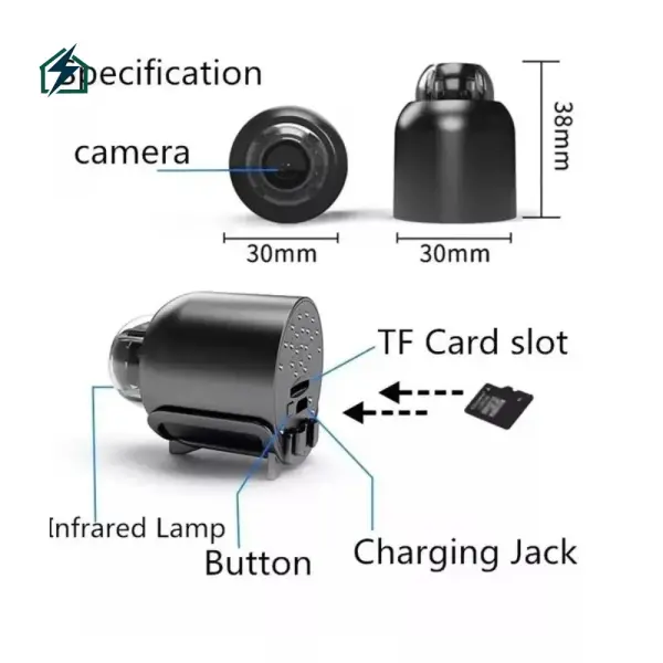 Mini Dome WiFi HD Security Camera – Smart Wireless Indoor CCTV Camera for Ghana
